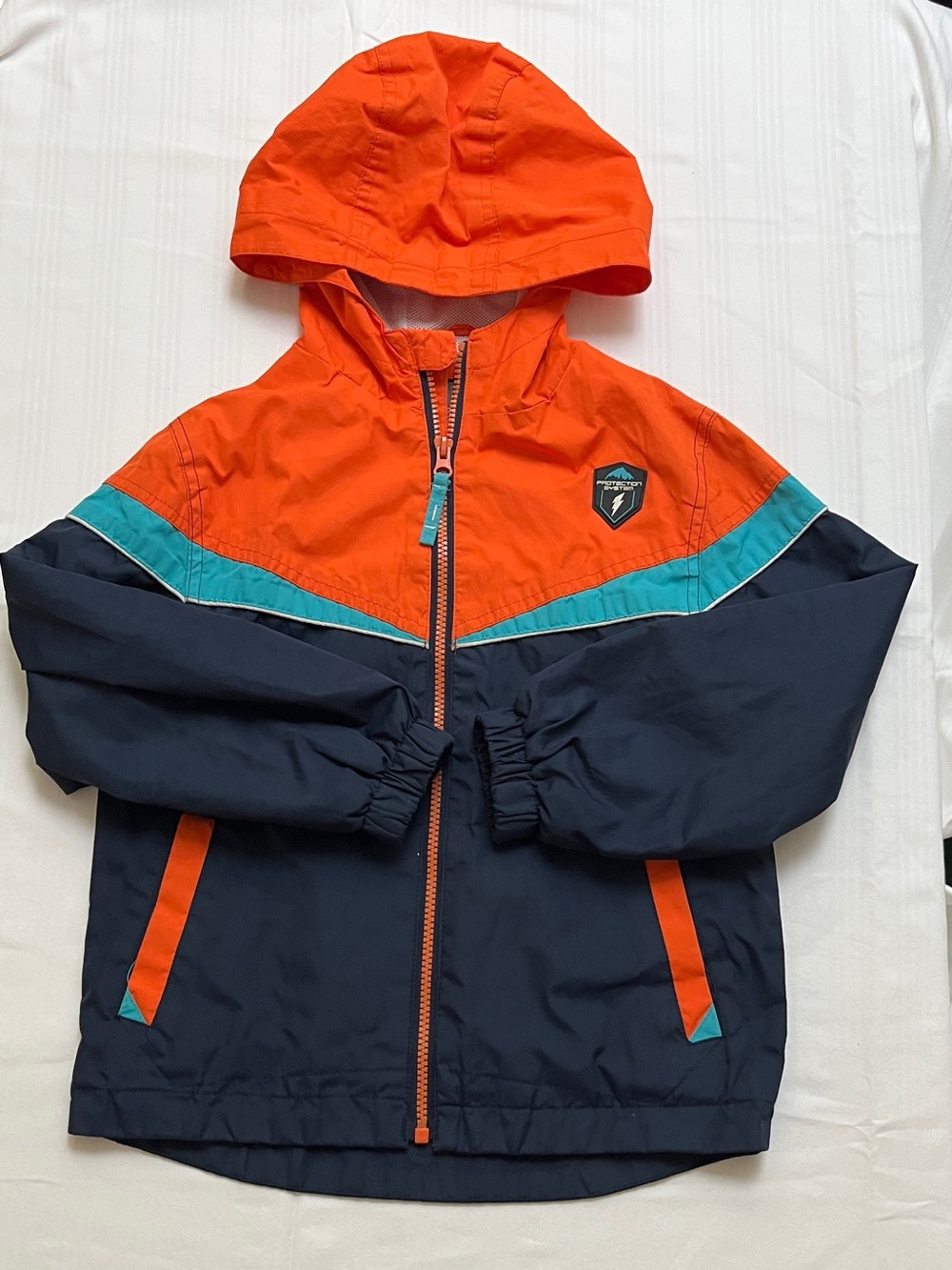 Protection System Hooded Windbreaker Jacket Size 6yo